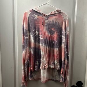 PINK Victoria's Secret Pink and Orange Relaxed Hoodie